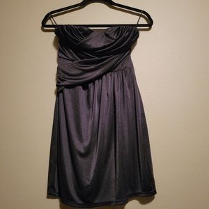 Strapless little black dress